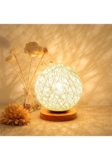 Cozhyess Ahşap Masa Lambası, El Bileğiyle Led Gece Lambası Diğer