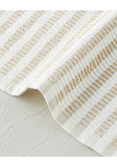 English Home Pure Plaid Pamuk Polyester 3'lü Kurulama Bezi 30x30 Cm Bej