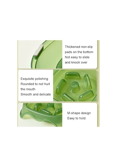 Cbtx Kare Işık Şeffaf Slow Food Evcil Hayvan Mama Kabı Köpek Maması Kedi Mama Kasesi Gri