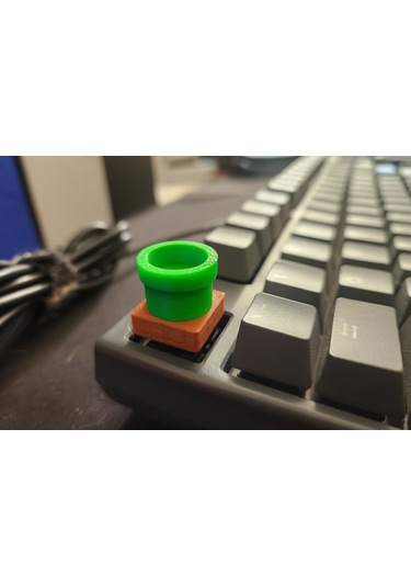 Mario Pipe Keycap Cherry Mx Uyumlu Tuş Başlığı Mekanik Klavye