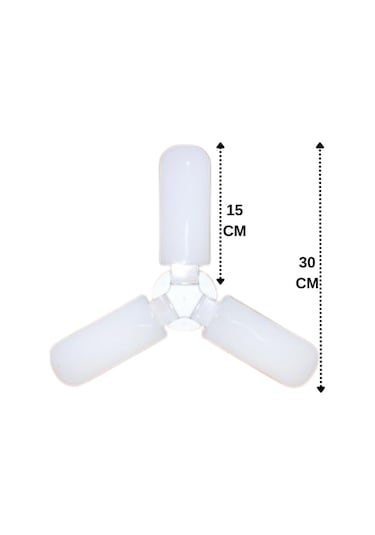 1 Adet Sorti 30w 270w Beyaz Işık E27 Duylu Kalın Duy Led Pervane Ampul