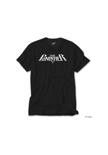 Punisher Official Logo Siyah Tişört Siyah