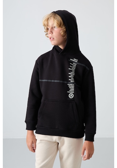 Tommy Life Siyah Pamuklu Kalın İçi Tüylü Yumuşak Dokulu Standart Fit Baskılı Erkek Çocuk Sweatshirt - 11239 Siyah Tommy Life Siyah Pamuklu Kalın İçi Tüylü Yumuşak Dokulu Standart Fit Baskılı Erkek Çocuk Sweatshirt - 11239 Siyah