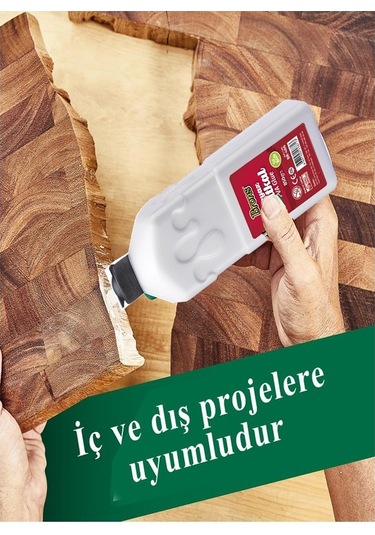 Beyaz Tutkal 850 Gr 2 Adet Brons Beyaz Mobilya Yapıştırıcısı Tutkalı 850 Gr Ahşap Tutkalı Su Bazlı Çok Amaçlı Beyaz