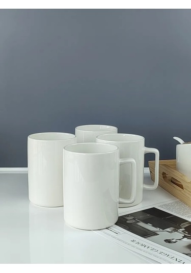 Domenik Seramik Fincanlar 400 Ml 4 Adet 331439136 Fildişi
