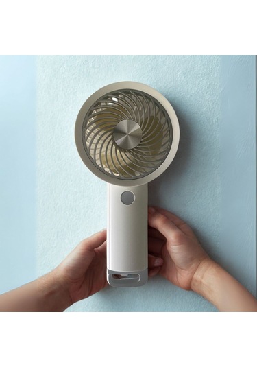 Buffer Usb İle Şarj Olabilen 3 Ayarlı Fan Modlu Çanta Tipi El Fanı