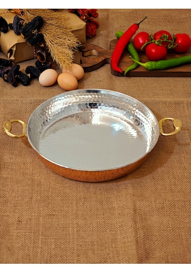 Bakır Pilav Tencere 27 Cm