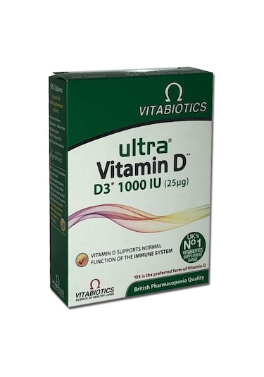 Vitabiotics Ultra Vitamin D3 1000 Iu 3 x 96 Tablet