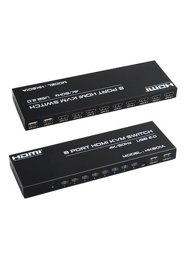 Dark DK-AC-KVMHD8X1 8 Port 4K 60 Hz HDMI Kvm Switch