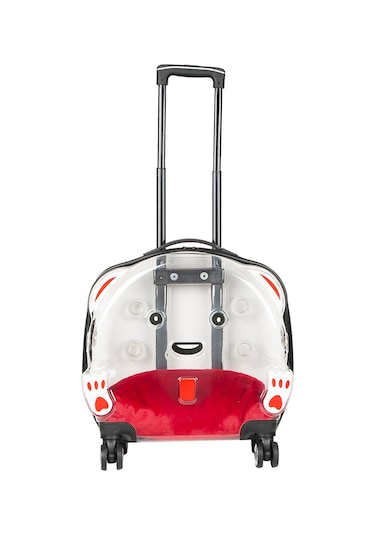 Pawbloom Voyage Şeffaf Tekerlekli Lüks Evcil Hayvan Taşıma Çantası