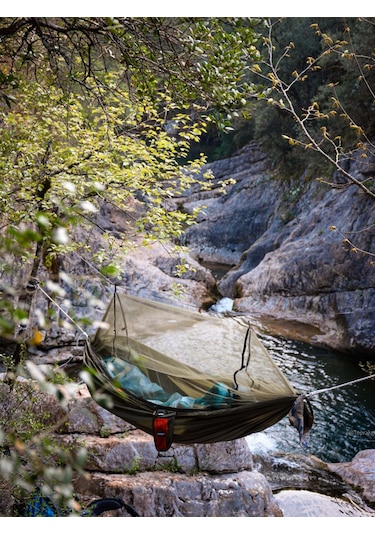 Camp And Map Cibinlikli Hamak 175 Kg Taşıma - Turuncu Turuncu
