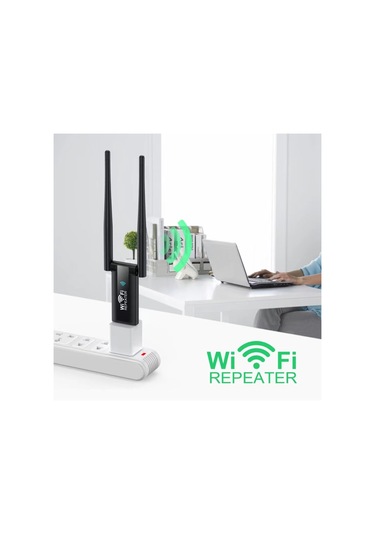 Sones Usb İle Çalışan Duvar Tipi Kablosuz Yönlendirici Uzantısı Wifi Sinyal Amplifikatörü Siyah