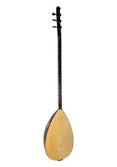 Piarro Profesyonel Uzun Sap El Oyması Dut Ağacı Bağlama 43 Tekne Mat Cila