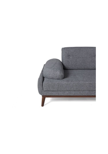 Nelson Üçlü Koltuk Keten Açık Gri Açık Gri