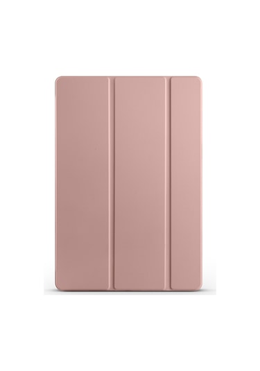 Kilifone - Galaxy Tab S10 Fe Plus Uyumlu - Tablet Kılıfı Smart Cover Standlı 1-1 Kılıf - Rose Gold - T37677 Kılıf