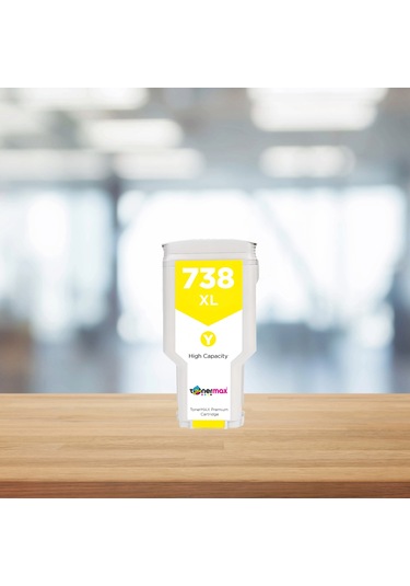Hp 738 Xl 676m8a 300 Ml Sarı Uyumlu Kartuş / Designjet T850 / T950