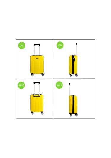 Vegmann Vela Sarı Kabin Boy Valiz Sarı