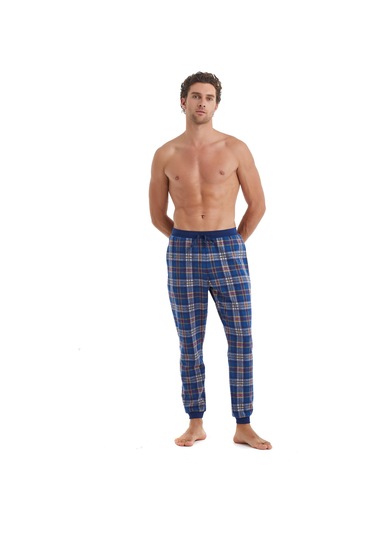 Erkek Pijama Altı 40097 - Mavi Mavi