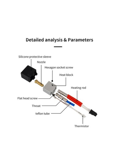Dancemonkey Kobra 2 Hotend 24v 60w 3d Yazıcı Aksesuarı, Yedek Parça