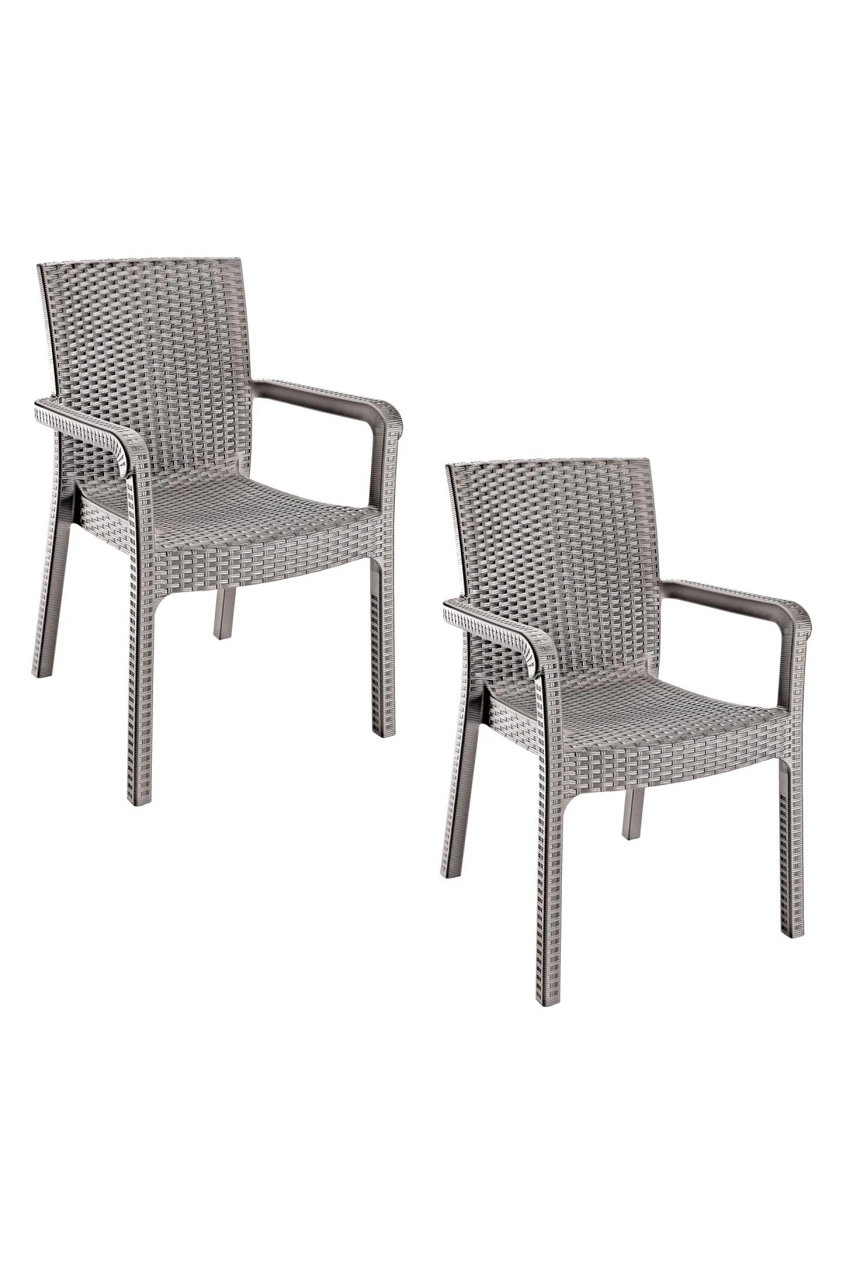 Holiday Markiz Sandalye 2 Li Set Çöl Gri