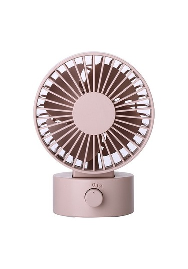 Mkjınmeı Usb Mini Ofis Masaüstü Çift Bıçaklı Fan 5lc0ı3 Pembe