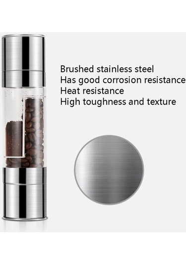 Cbtx 2'si 1 Arada Paslanmaz Çelik Manuel Karabiber Değirmeni