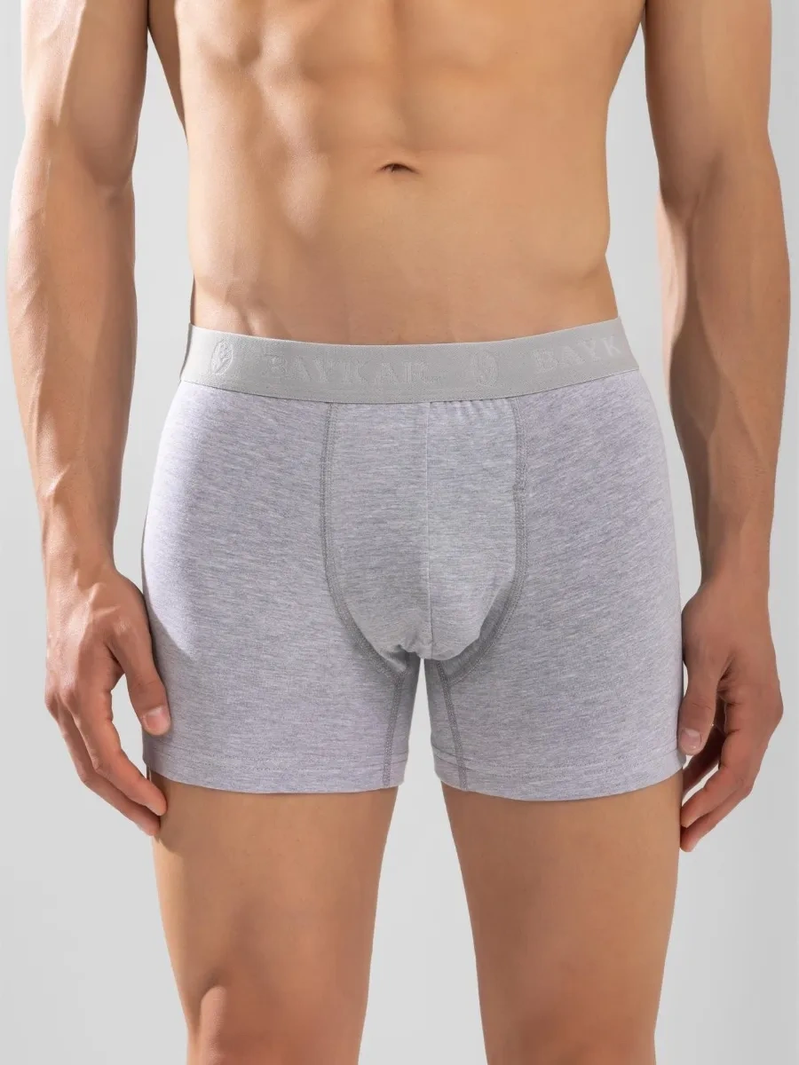 Baykar Düz Renkli Erkek Boksör Külotları 254927437 Gri