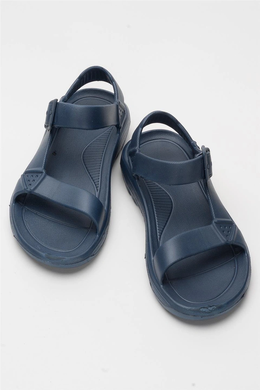 Unisex Eva Spor Kaymaz Yürüyüş Sandaleti Lacivert Lacivert
