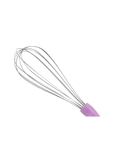 Mybru Paslanmaz Çelik Yeşil Plastik Saplı El Çırpıcısı Blender Büyük Boy Mor