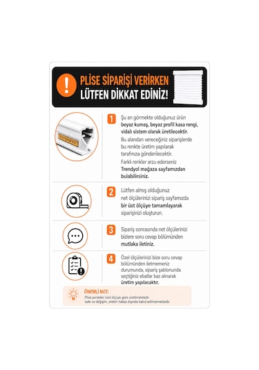 Plise Perde Beyaz Kumaş + Beyaz Profil Kasa Cam Balkon Perdesi