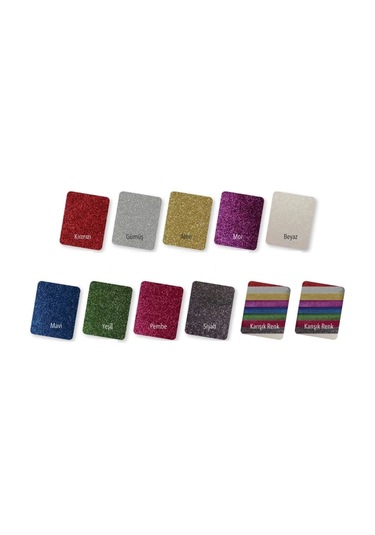 Alex 50 70 Cm Siyah 10'lu Simli Fon Kartonu Alex-404