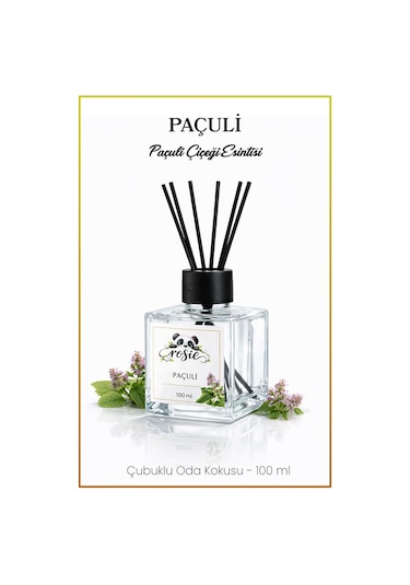 Rosie Paçuli Çubuklu Oda Kokusu 100 Ml Doğanın Derin Ve Gizemli Kokusu