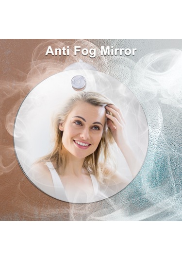 Qingmipy Seyahat Ve Banyo İçin Pratik, Kırılmaz Ve Buğu Önleyici Dikdörtgen Ayna Seti Beyaz