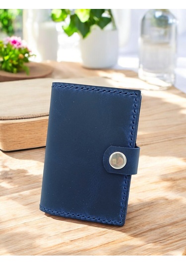 Cronder Hakiki Deri Şeffaf Bölmeli Kartlık Cüzdan