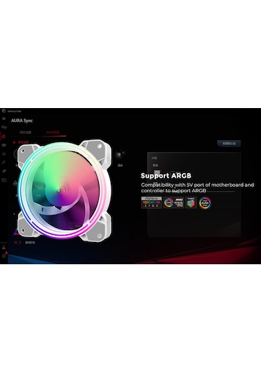 Alseye H4.0 120mm Tekli Rgb Kasa Fanı