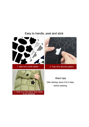 Kendinden Yapışkanlı Aşağı Ceket Yama Çıkartmaları Naylon Kumaş Çıkartmalar Dikişsiz Giysi Onarım Deliği Çıkartmaları, Stil: D Model No. 2