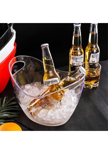 6 Litre Dev Buz Kovası Şeffaf