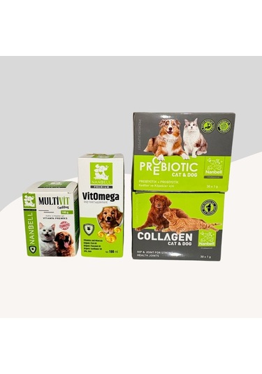 Nanbell Köpekler İçin Büyük Takviye Edici Bakım Seti