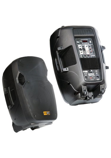 Hs-1700a Mikrofonlu Taşınabilir Ses Sistemi Seti 15 İnç 1700w