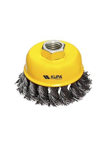 Kupa Çanak Tel Fırça Burgulu 75 Mm.