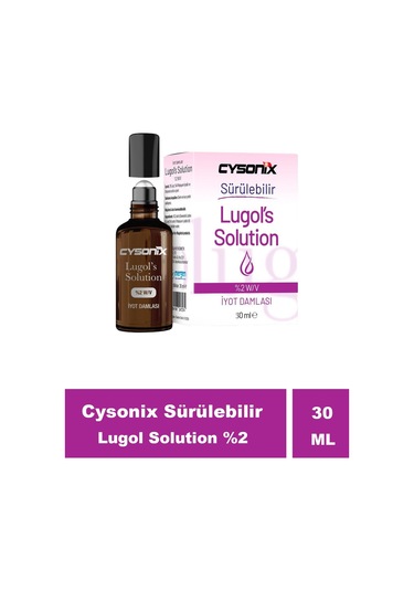 Cysonix Sürülebilir Lugol Solüsyon %2 30 Ml