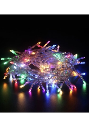 10 Metre Eklenebilir Mercekli Şeffaf Kablolu Rgb Led Dekoratif Y Rgb