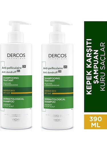 Vichy Dercos Kepek Şampuanı 2 x 390 ML