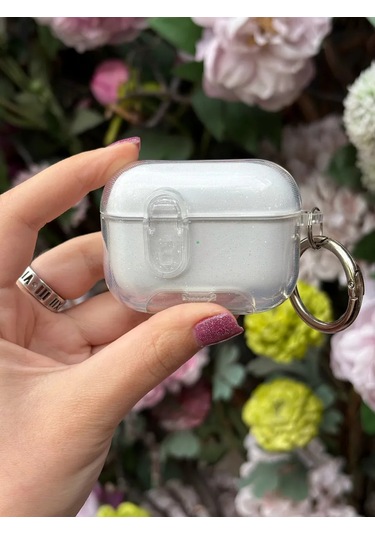 Yummy Case Airpods Uyumlu Pro/pro2 Kablosuz Kulaklıklar İçin Simli Kılıf 459540722 Beyaz