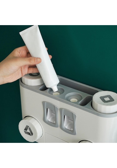 Suntek Tuvalet Banyo Ev Gri Için Diş Fırçası Dispenseri Ve Diğer