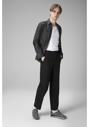 Dericlub Wm202 Gerçek Deri Erkek Gömlek