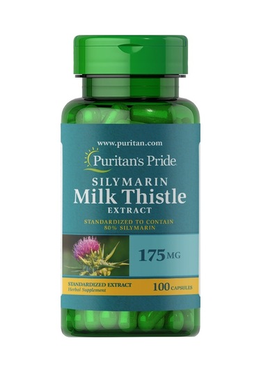 Puritan's Pride Silymarin Milk Thistle Extract 175 Mg 100 Kapsül