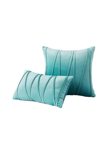 Novahub Yeşil Yenı 18 "20" Kadife Düz Yumuşak Minder Örtüsü Atmak Yastık Kılıfı Kanepe Ev Dekor 45x45cm Yeşil