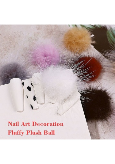 Reedark Tekli Manyetik Çıkarılabilir Saçlı Top Tırnak Dekorasyonu, Doğal/küçük Tırnaklar İçin, Ev/cell Telefon Dekorasyonu, Altın Rengi