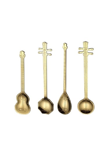 Dancemonkey Paslanmaz Çelik Kahve Mutfak Karıştırma Kaşığı Ahşap